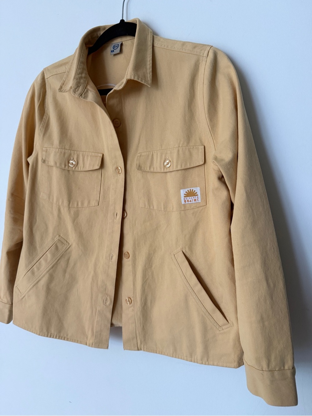 French Brand La Marque 64 Work Jacket in Light Mustard